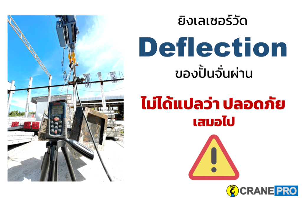 การวัดค่า deflection ของเครน